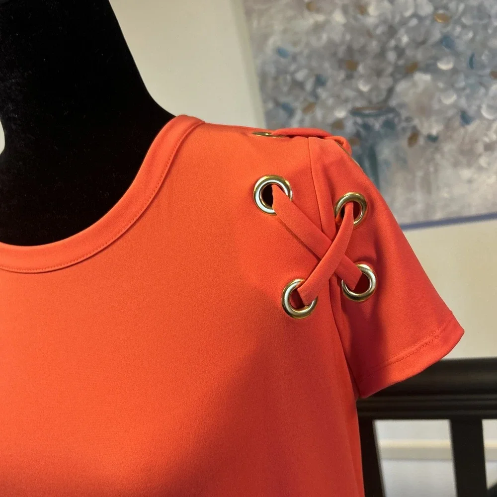 Michael Kors Womens‎ Dress Knit Coral Reef Sz M